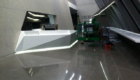 polishing floor with machine