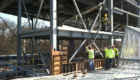 workers pouring concrete